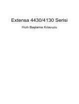 Acer Extensa 4430 Hızlı başlangıç ​​Kılavuzu