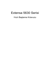 Acer Extensa 5630 Hızlı başlangıç ​​Kılavuzu