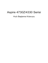 Acer Aspire 4730Z Hızlı başlangıç ​​Kılavuzu