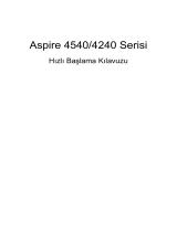 Acer Aspire 4540G Hızlı başlangıç ​​Kılavuzu