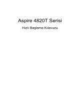 Acer Aspire 4820TG Hızlı başlangıç ​​Kılavuzu