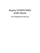 Acer Aspire 5740 Hızlı başlangıç ​​Kılavuzu