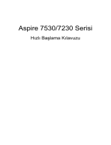 Acer Aspire 7530 Hızlı başlangıç ​​Kılavuzu