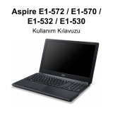 Acer Aspire E1-572P Kullanım kılavuzu