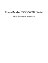 Acer TravelMate 5230 Hızlı başlangıç ​​Kılavuzu