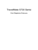 Acer TravelMate 5730G Hızlı başlangıç ​​Kılavuzu