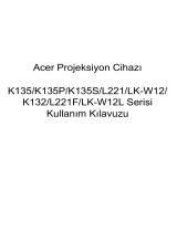 Acer K135 Kullanım kılavuzu