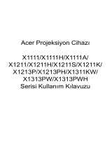 Acer X1211K Kullanım kılavuzu