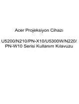 Acer U5200 Kullanım kılavuzu