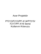 Acer P7215 Kullanım kılavuzu