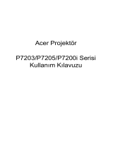 Acer P7203 Kullanım kılavuzu
