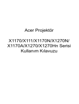 Acer X1270 Kullanım kılavuzu