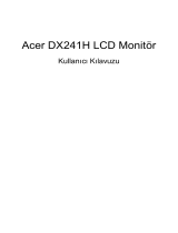Acer DX241H Kullanım kılavuzu