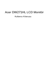 Acer DW271HL Kullanım kılavuzu