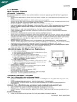 Acer G243HQ Hızlı başlangıç ​​Kılavuzu