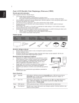 Acer V203HV Hızlı başlangıç ​​Kılavuzu