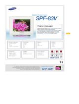 Samsung SPF-83V Kullanım kılavuzu