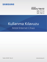 Samsung SM-T813 Kullanım kılavuzu