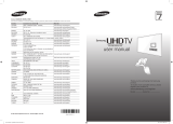 Samsung UE85HU7500L Hızlı başlangıç ​​Kılavuzu