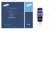 Samsung YP-T8X Kullanım kılavuzu