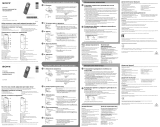 Sony ICD-PX240 Quick Start Guide and Installation