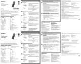 Sony ICD-PX232 Quick Start Guide and Installation