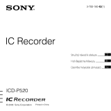 Sony ICD-P520 Kullanici rehberi