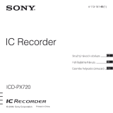 Sony ICD-PX720 Kullanici rehberi