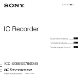 Sony ICD-SX78 Kullanici rehberi