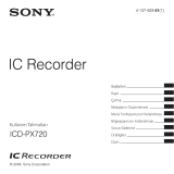 Sony ICD-PX720 Kullanma talimatları