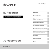 Sony ICD-SX712 Kullanma talimatları