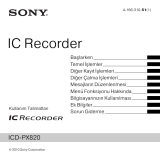 Sony ICD-PX820 Kullanma talimatları