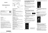 Sony NW-ZX2 Quick Start Guide and Installation