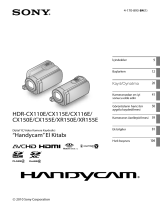 Sony HDR-CX150E Kullanma talimatları