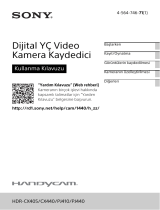 Sony HDR-PJ410 Kullanma talimatları