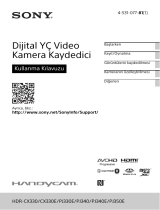 Sony HDR-CX330E Kullanma talimatları