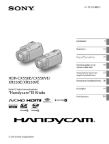 Sony HDR-XR550E Kullanma talimatları