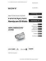 Sony HDR-CX7E Kullanma talimatları