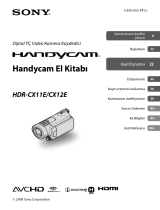 Sony HDR-CX12E Kullanma talimatları