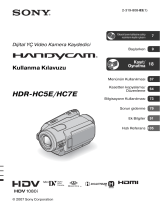 Sony HDR-HC5E Kullanma talimatları