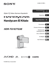 Sony HDR-TG1E Kullanma talimatları