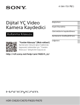 Sony HDR-PJ670 Kullanma talimatları