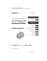 Sony HDR-SR12E Kullanma talimatları