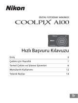 Nikon COOLPIX A100 Başvuru Kılavuzu