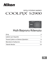 Nikon COOLPIX S2900 Başvuru Kılavuzu