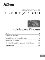 Nikon COOLPIX S3700 Başvuru Kılavuzu