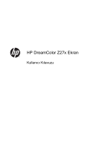 HP DreamColor Z27x Studio Display Kullanici rehberi