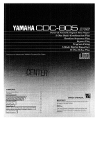 Yamaha CDC-805 El kitabı