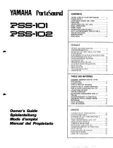 Yamaha PSS-102 El kitabı