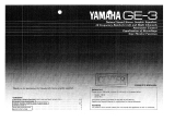 Yamaha GE-3 El kitabı